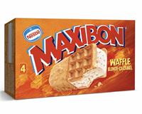 Maxibon Waffle Blonde Caramel 4 unidades Helados Nestle.